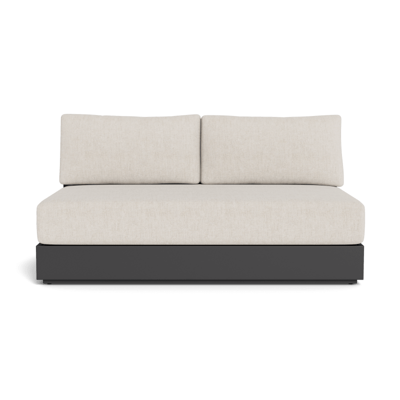 Hayman Aluminum 2 Seat Armless Sofa