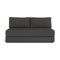 Hayman Aluminum 2 Seat Armless Sofa