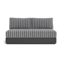 Hayman Aluminum 2 Seat Armless Sofa
