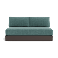 Hayman Aluminum 2 Seat Armless Sofa