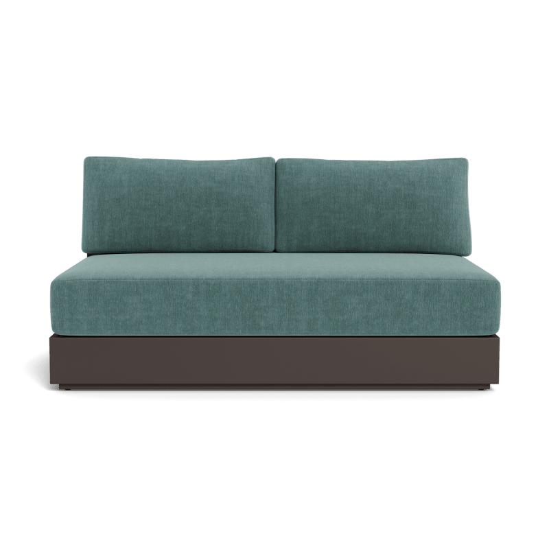Hayman Aluminum 2 Seat Armless Sofa