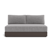 Hayman Aluminum 2 Seat Armless Sofa