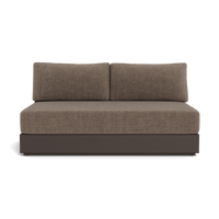 Hayman Aluminum 2 Seat Armless Sofa