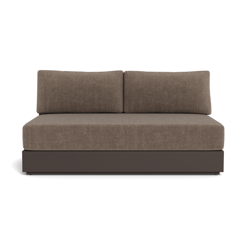 Hayman Aluminum 2 Seat Armless Sofa