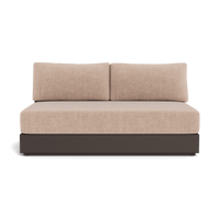 Hayman Aluminum 2 Seat Armless Sofa
