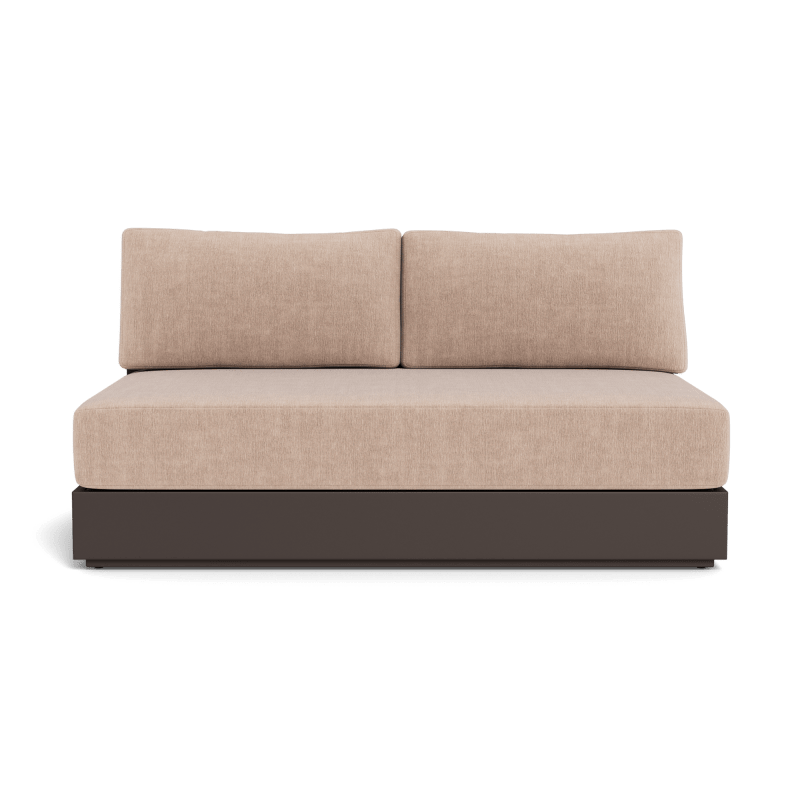 Hayman Aluminum 2 Seat Armless Sofa