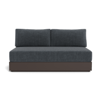 Hayman Aluminum 2 Seat Armless Sofa