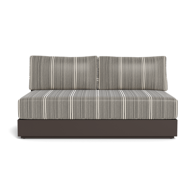 Hayman Aluminum 2 Seat Armless Sofa