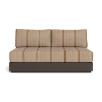 Hayman Aluminum 2 Seat Armless Sofa