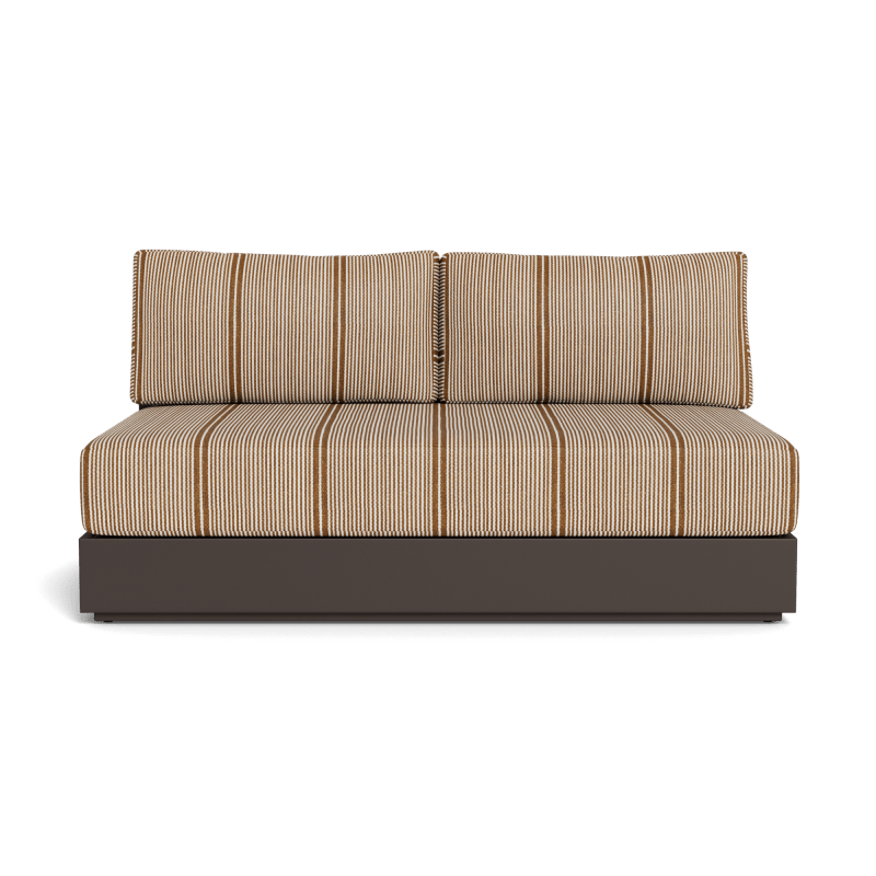 Hayman Aluminum 2 Seat Armless Sofa
