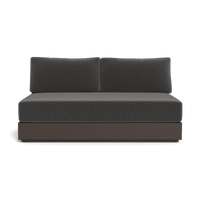 Hayman Aluminum 2 Seat Armless Sofa