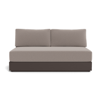 Hayman Aluminum 2 Seat Armless Sofa