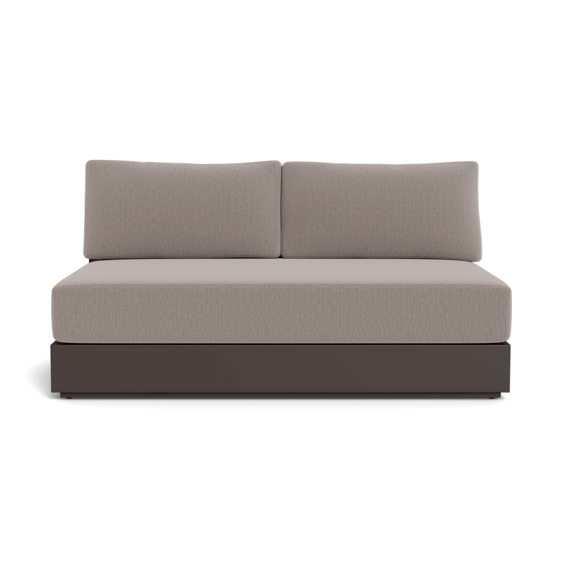 Hayman Aluminum 2 Seat Armless Sofa