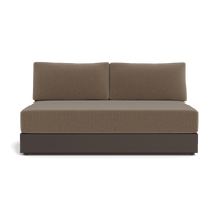 Hayman Aluminum 2 Seat Armless Sofa