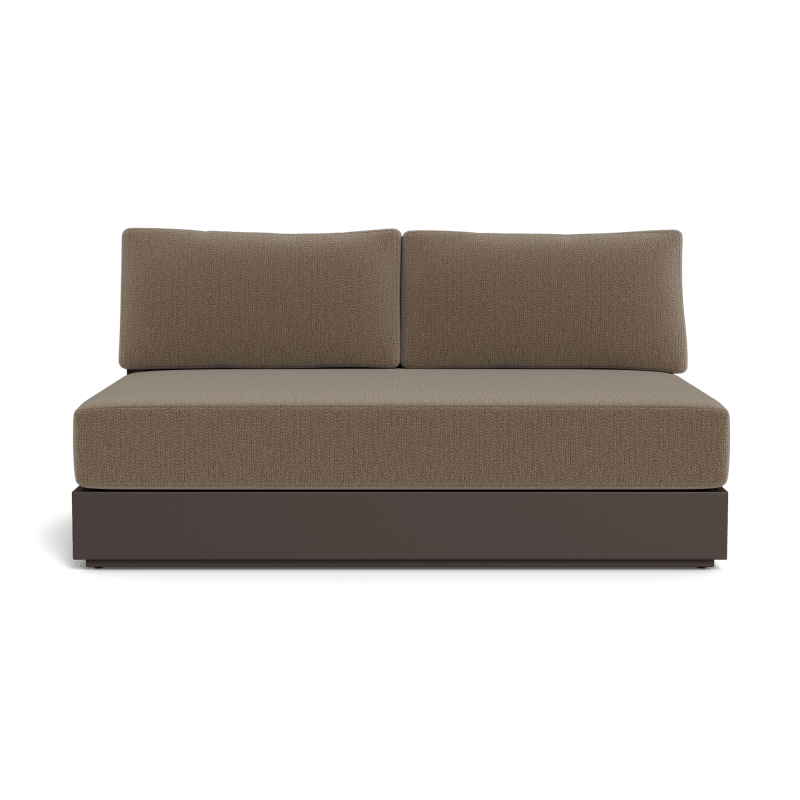 Hayman Aluminum 2 Seat Armless Sofa