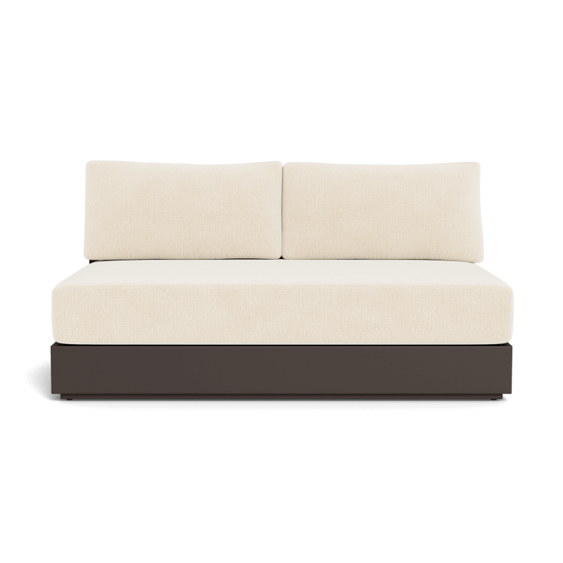 Hayman Aluminum 2 Seat Armless Sofa