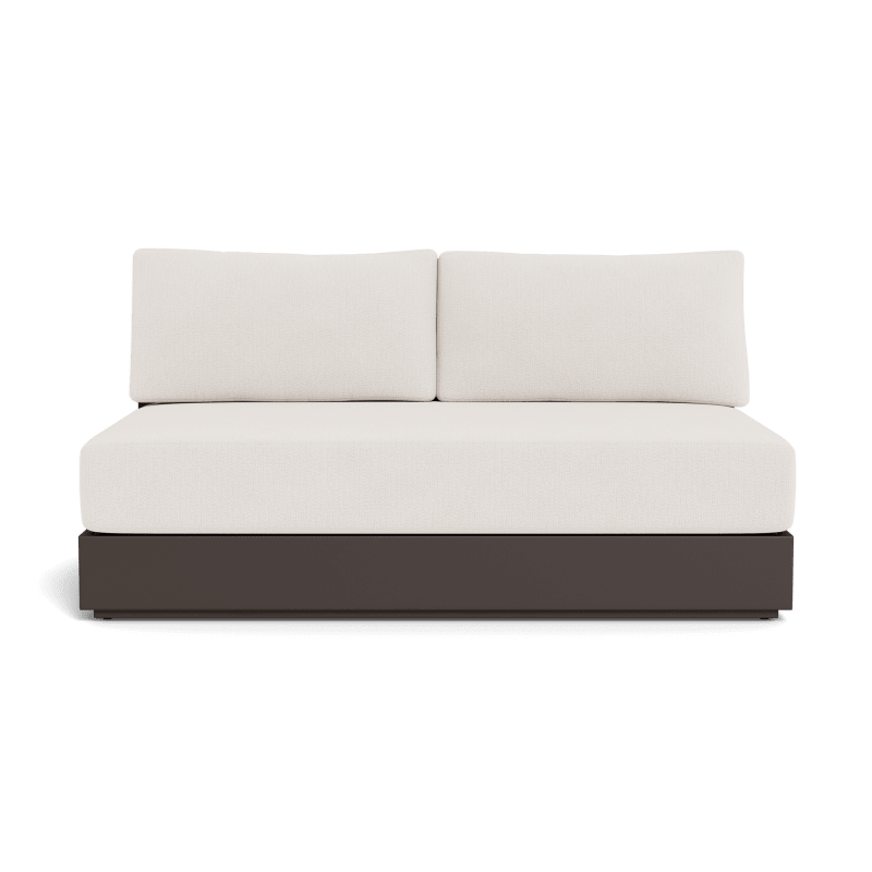 Hayman Aluminum 2 Seat Armless Sofa