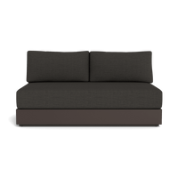 Hayman Aluminum 2 Seat Armless Sofa