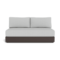 Hayman Aluminum 2 Seat Armless Sofa