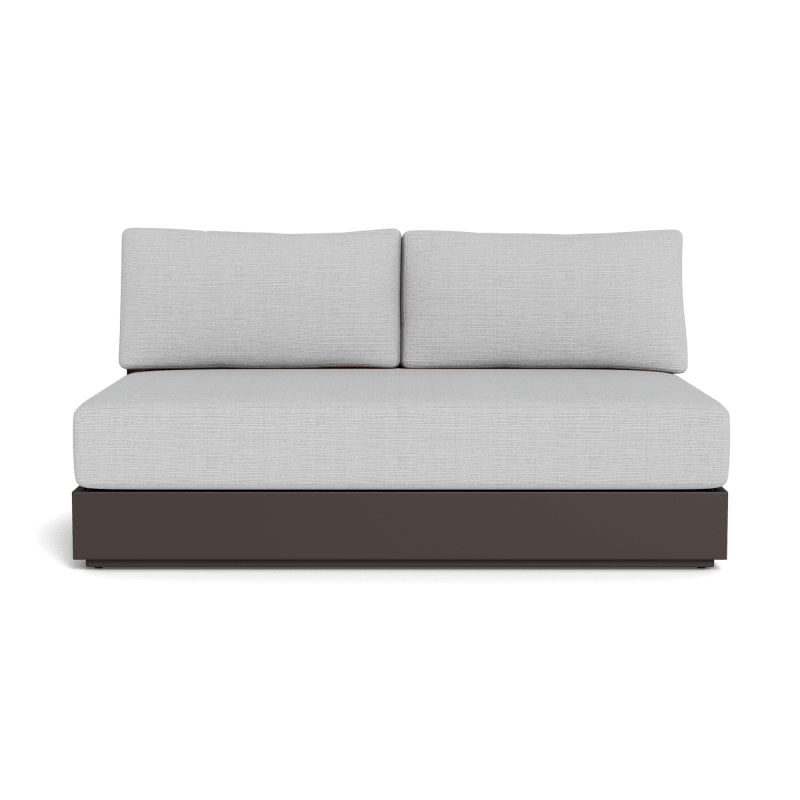 Hayman Aluminum 2 Seat Armless Sofa
