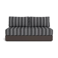 Hayman Aluminum 2 Seat Armless Sofa