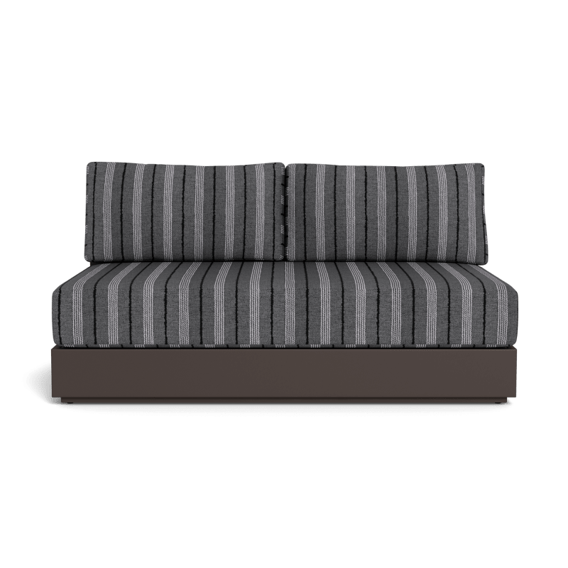 Hayman Aluminum 2 Seat Armless Sofa