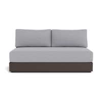 Hayman Aluminum 2 Seat Armless Sofa