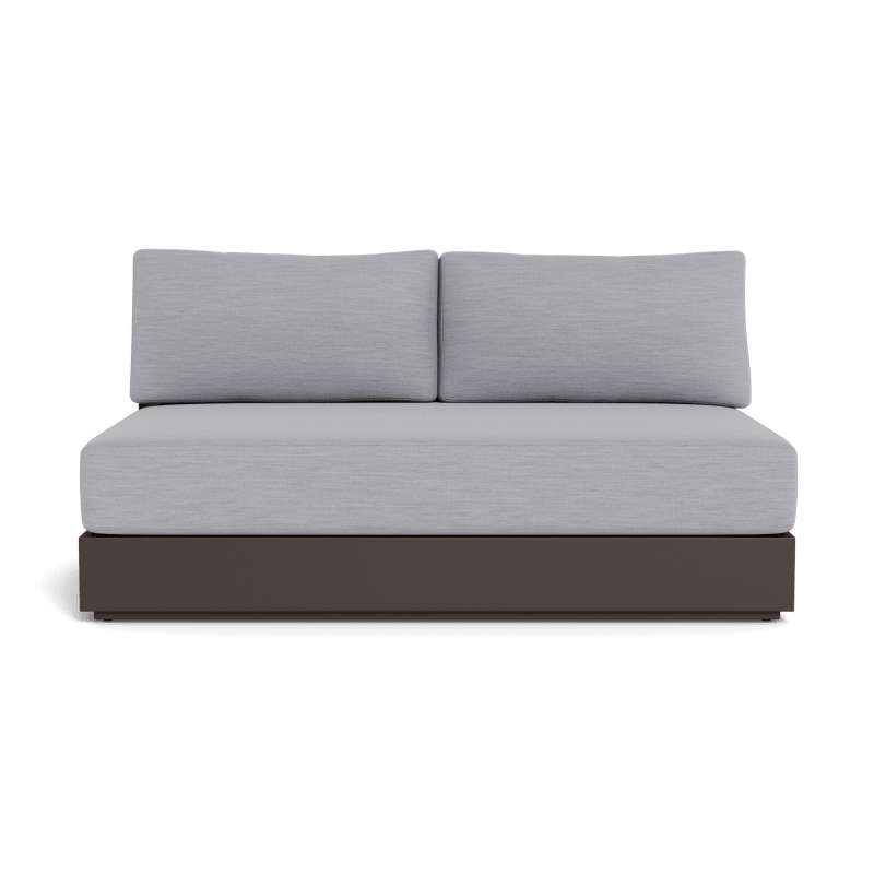 Hayman Aluminum 2 Seat Armless Sofa