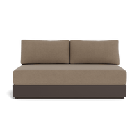 Hayman Aluminum 2 Seat Armless Sofa