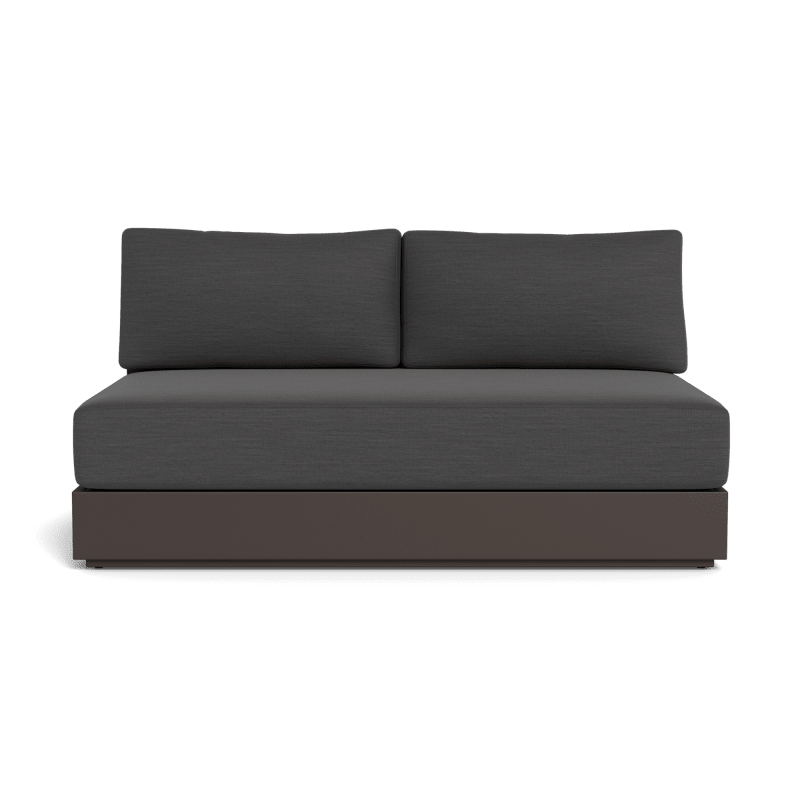 Hayman Aluminum 2 Seat Armless Sofa