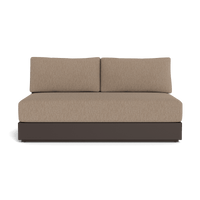 Hayman Aluminum 2 Seat Armless Sofa