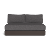 Hayman Aluminum 2 Seat Armless Sofa