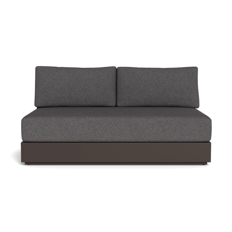 Hayman Aluminum 2 Seat Armless Sofa