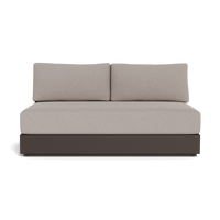 Hayman Aluminum 2 Seat Armless Sofa