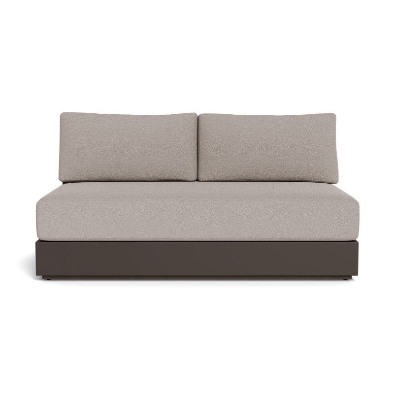 Hayman Aluminum 2 Seat Armless Sofa