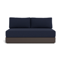 Hayman Aluminum 2 Seat Armless Sofa