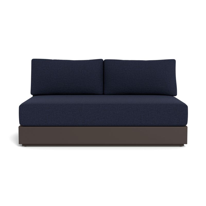 Hayman Aluminum 2 Seat Armless Sofa