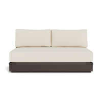 Hayman Aluminum 2 Seat Armless Sofa