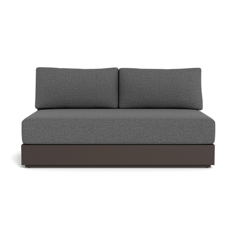 Hayman Aluminum 2 Seat Armless Sofa