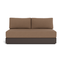 Hayman Aluminum 2 Seat Armless Sofa