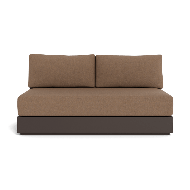 Hayman Aluminum 2 Seat Armless Sofa