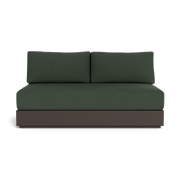 Hayman Aluminum 2 Seat Armless Sofa
