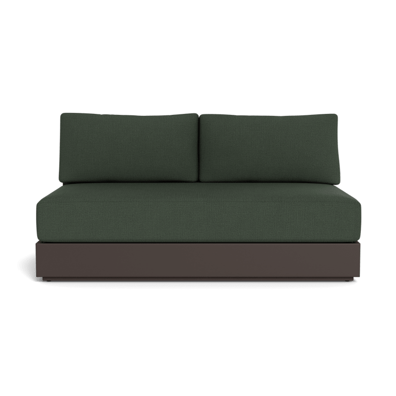 Hayman Aluminum 2 Seat Armless Sofa