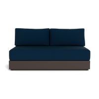 Hayman Aluminum 2 Seat Armless Sofa