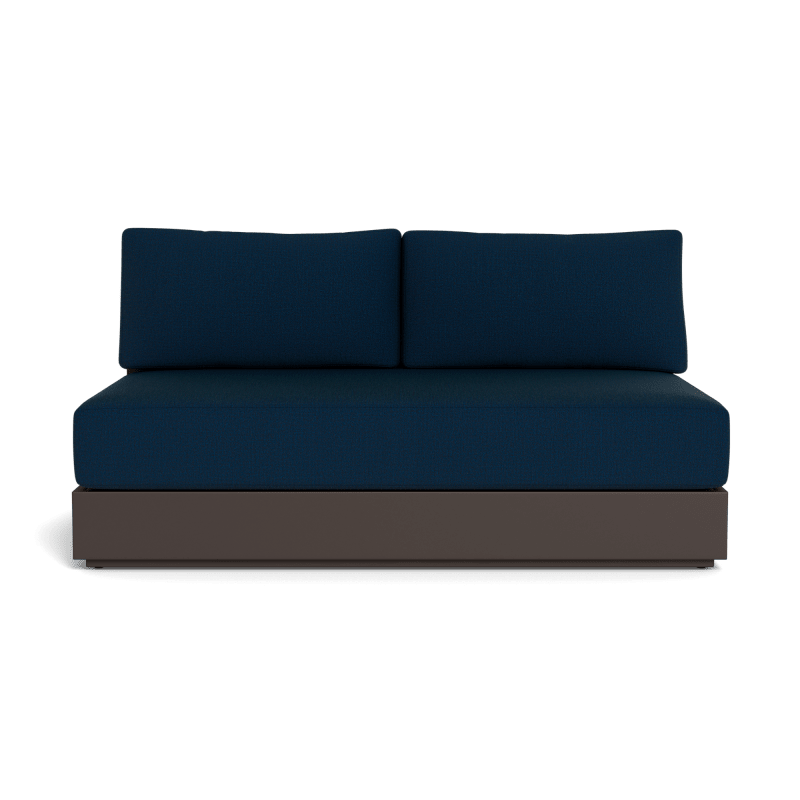 Hayman Aluminum 2 Seat Armless Sofa