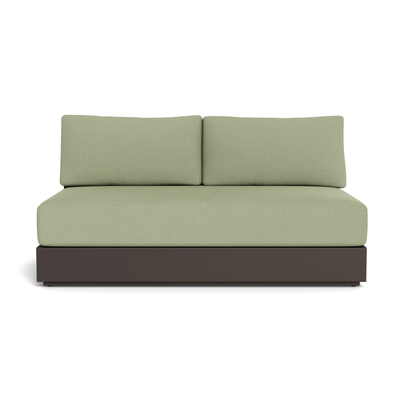 Hayman Aluminum 2 Seat Armless Sofa