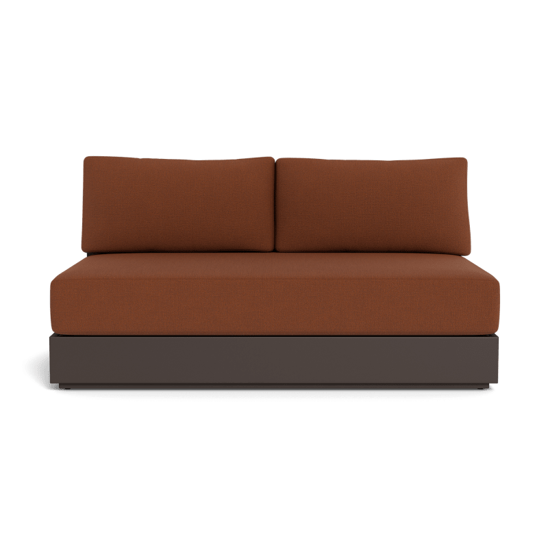Hayman Aluminum 2 Seat Armless Sofa
