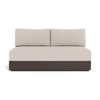 Hayman Aluminum 2 Seat Armless Sofa