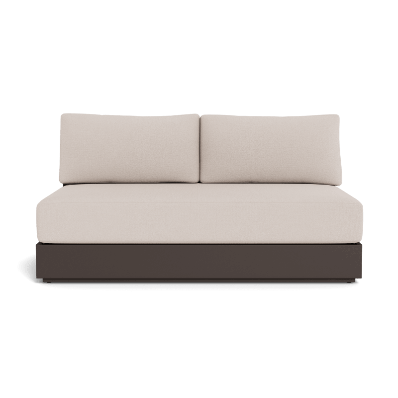 Hayman Aluminum 2 Seat Armless Sofa