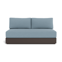 Hayman Aluminum 2 Seat Armless Sofa